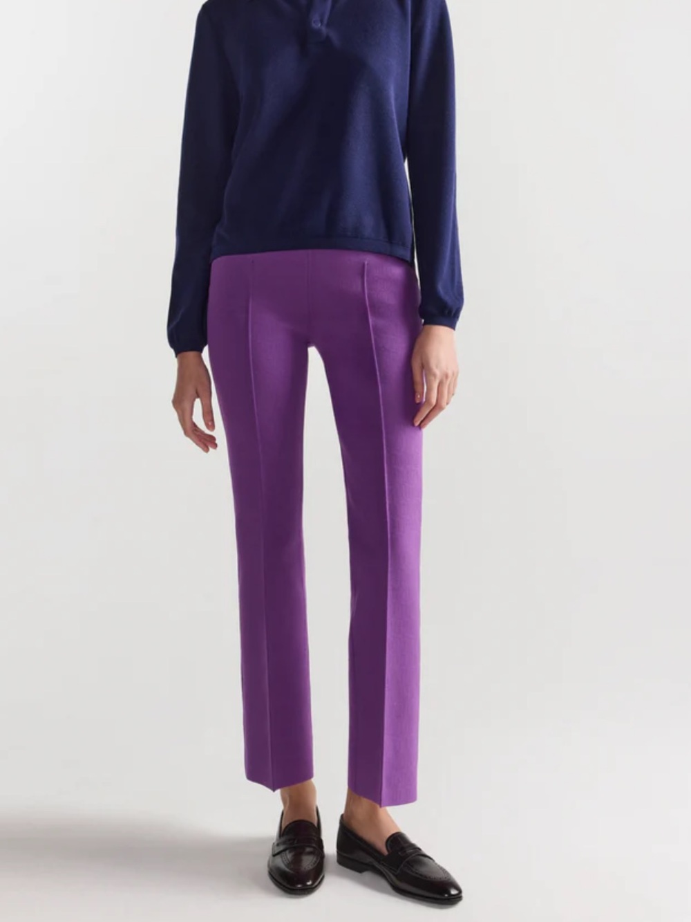 High sport kick pant in purple